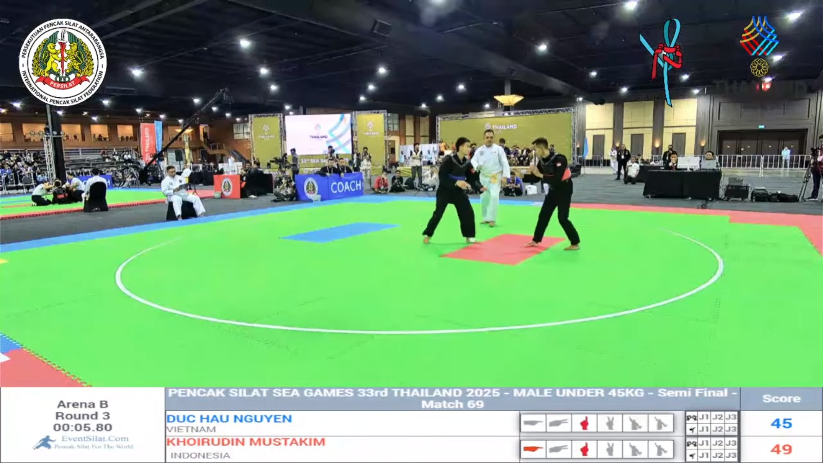 Pesilat ASAD Khoirudin Mustakim Lolos Final SEA Games Thailand 2025 - ASAD