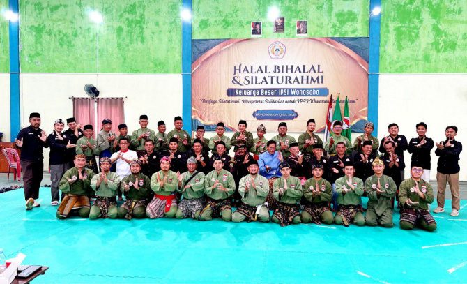 IPSI Wonosobo Gelar Halalbihalal, Tekankan Akhlak dan Persatuan Pesilat